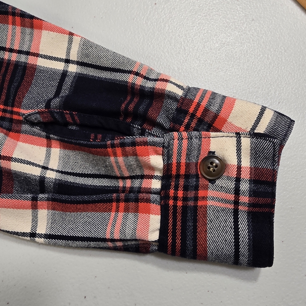 Mnml Flannel Check Shirt Button Up Size Medium - image 7